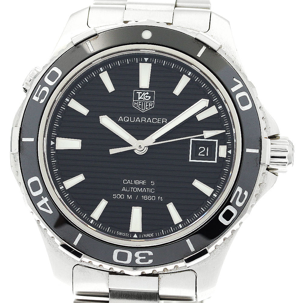 TAG HEUER Aqua Racer Caliber 5 WAK2110 Date black Dial AT Men's Watch_884087