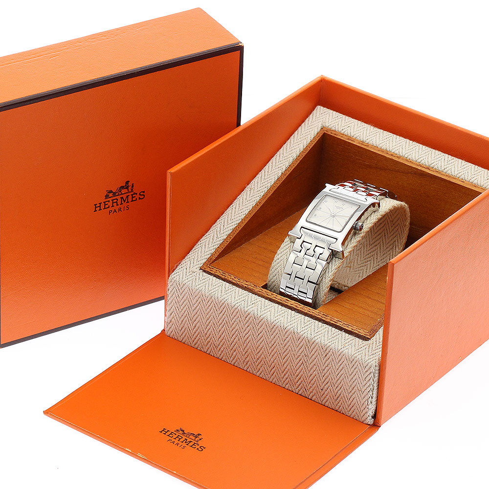 HERMES H watch HH1.210 Silver Dial Quartz Ladies Watch_884091