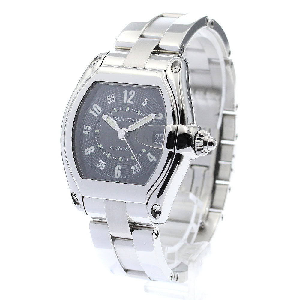 CARTIER Roadster LM W62004V3 Date black Dial Automatic Men's Watch_884099
