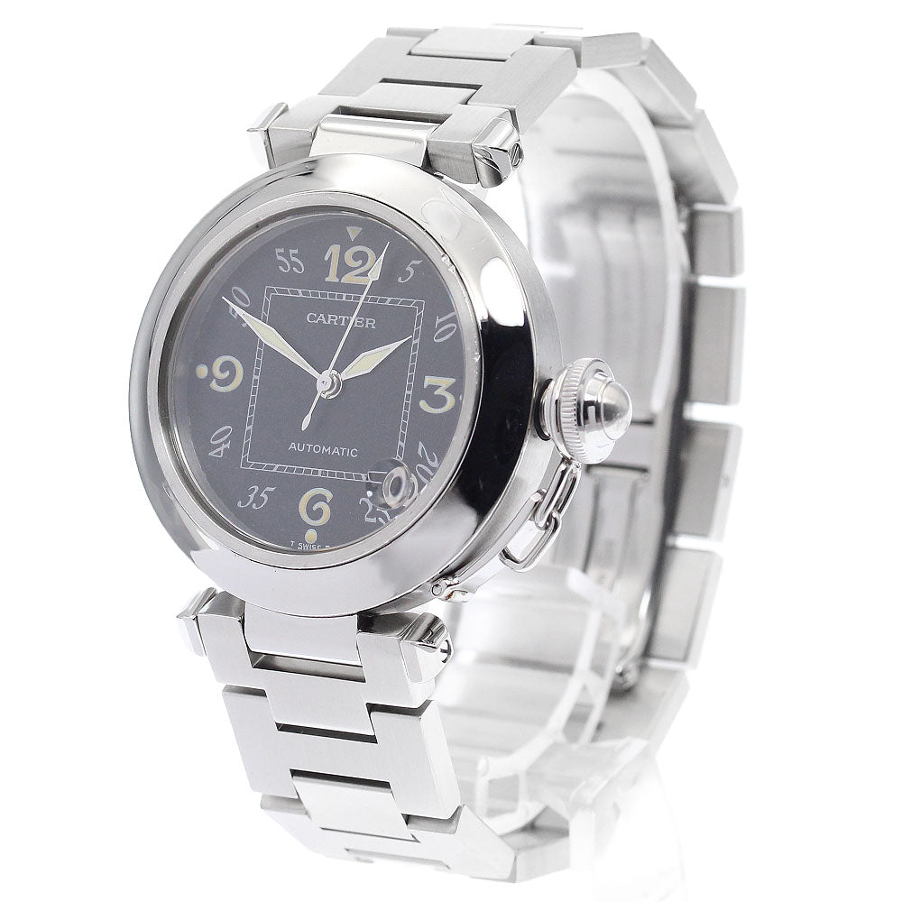 CARTIER Pasha C W31043M7 Date black Dial Automatic Boy's Watch_884115