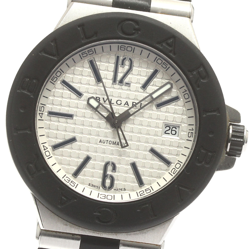 BVLGARI Diagono DG40SV Date Silver Dial Automatic Men's Watch_884120