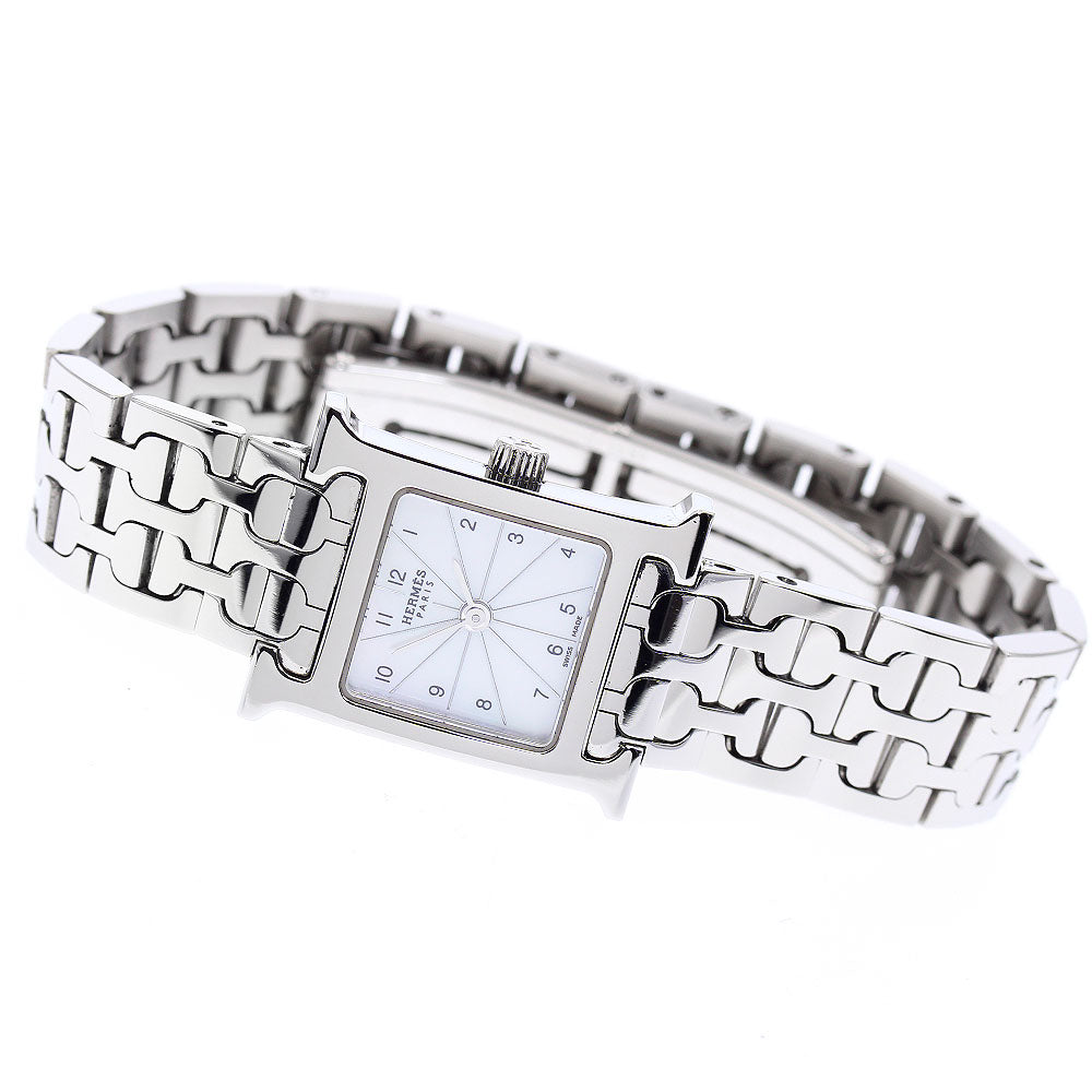 HERMES H watch mini HH1.110 White shell Dial Quartz Ladies Watch_884122