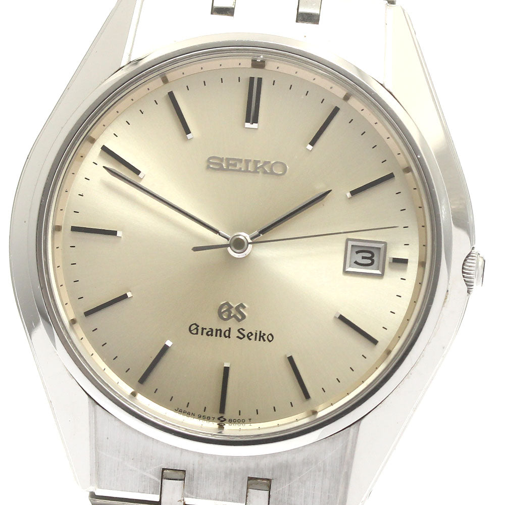 SEIKO Grand Seiko SBGS003/9587-8000 Date Silver Dial Quartz Men's Watch_884127