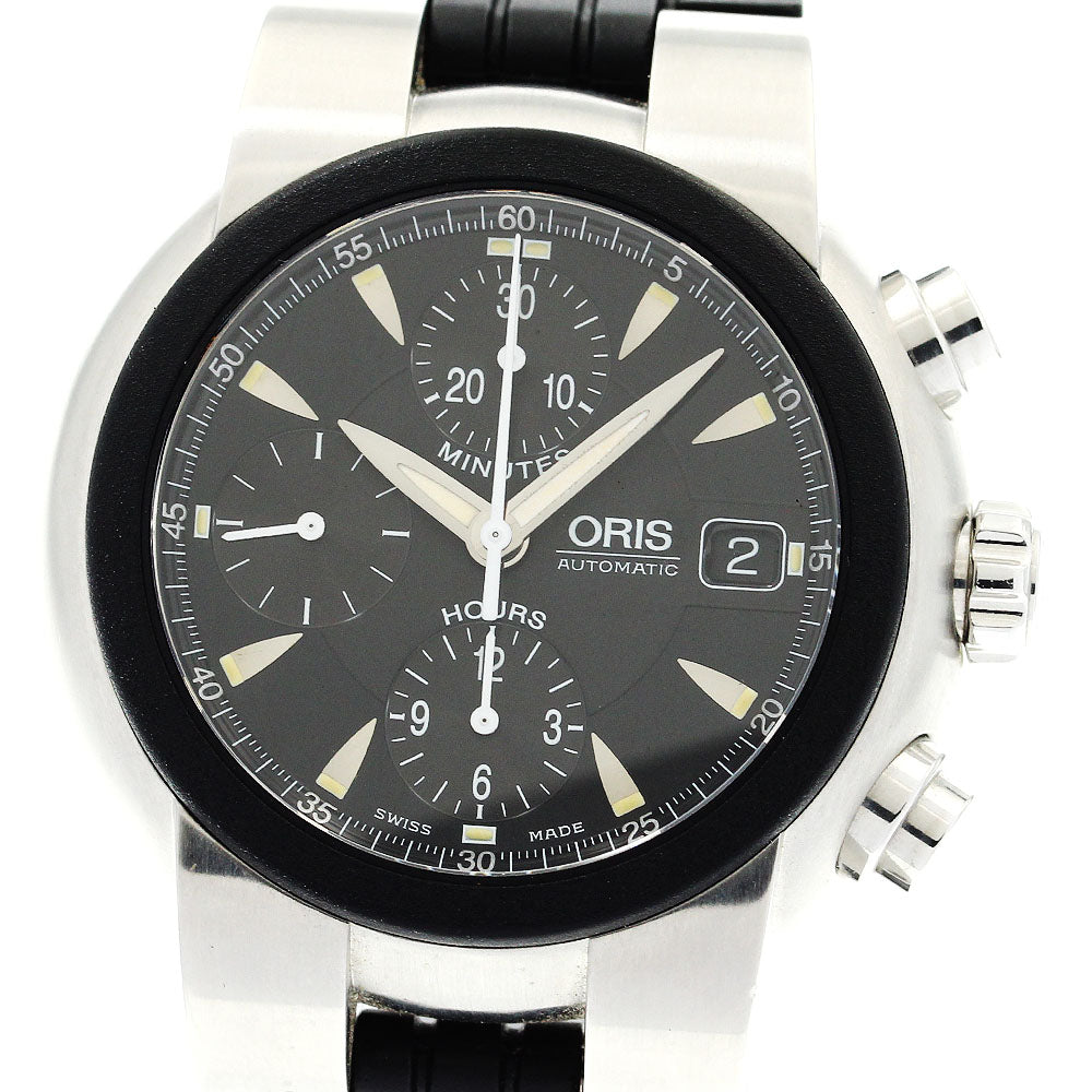 ORIS TT1 7521 Chronograph Date black Dial Automatic Men's Watch_884128