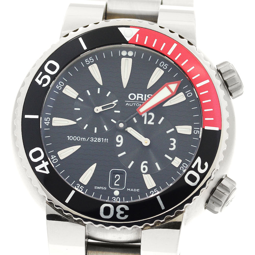 ORIS Regulator Divers 649-7541P Date Black Dial Automatic Men's Watch_884130