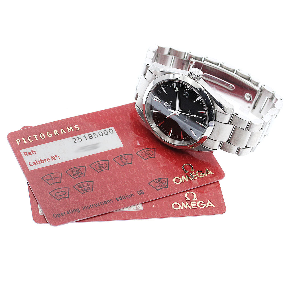 OMEGA Seamaster Aqua Terra 2518.50 Date black Dial Quartz Boy's Watch_884173