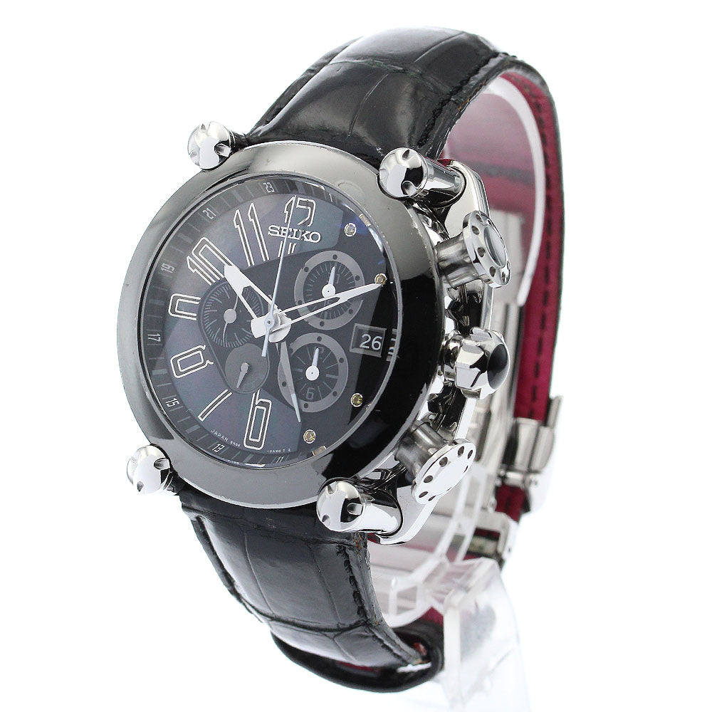 SEIKO Galante SBLA091/5R86-0AR0 10th Anniversary Limited Edition Black / black shell Dial Spring drive Men's Watch_884180