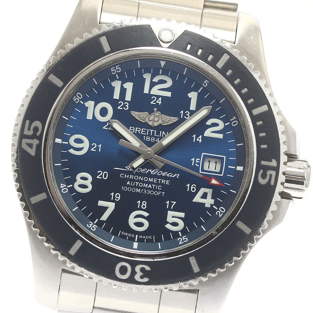 BREITLING Super Ocean II 44 A17392 Date blue Dial Automatic Men's Watch_884194