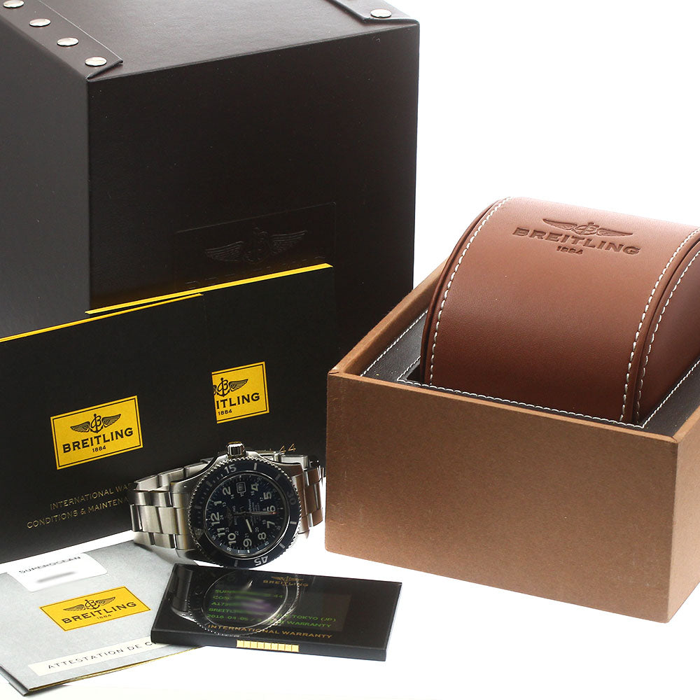 BREITLING Super Ocean II 44 A17392 Date blue Dial Automatic Men's Watch_884194