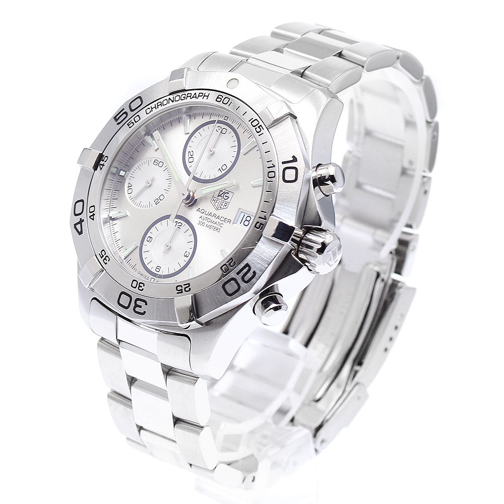 TAG HEUER Aqua racer CAF2111 Chronograph Silver Dial Automatic Men's_884197
