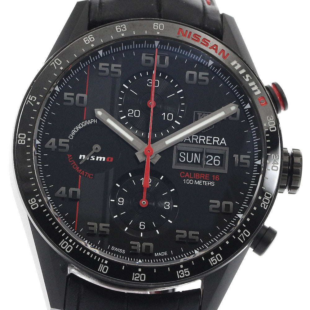 TAG HEUER Carrera Nissan Nismo Limited Edition CV2A82.FC6237 Day-Date Chronograph black Dial Automatic Men's Watch_884209