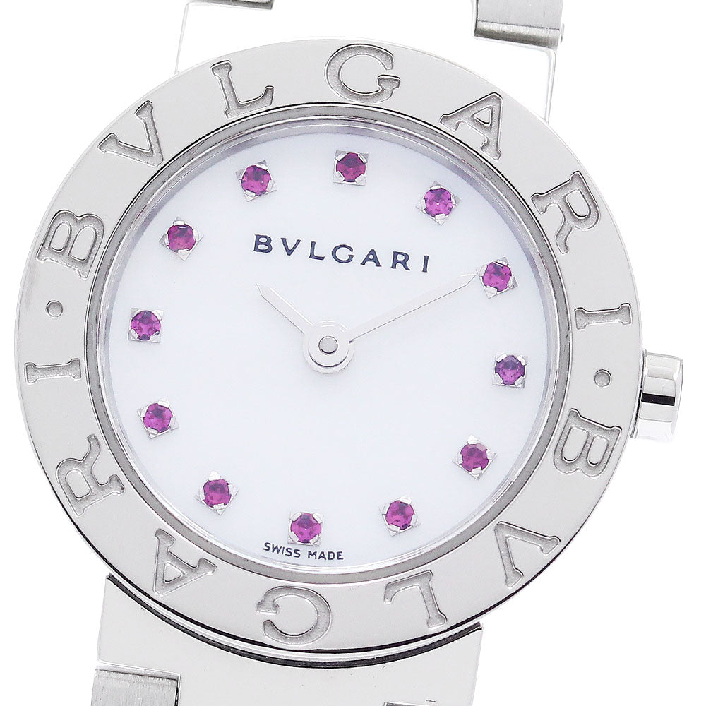 BVLGARI BVLGARIBVLGARI BB23SS 12P Ruby Shell Dial White shell Dial Quartz Ladies Watch_884215