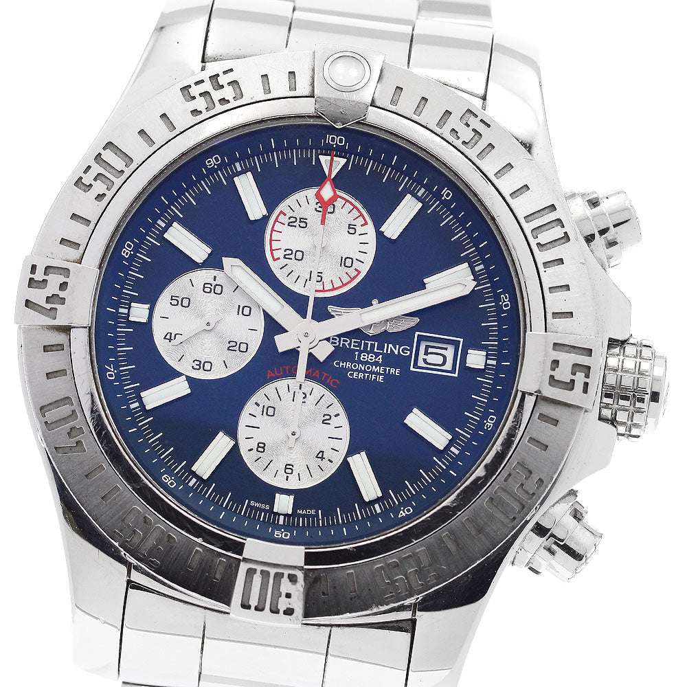BREITLING Super Avenger II A13371 Date Chronograph Automatic Men's Watch_884224