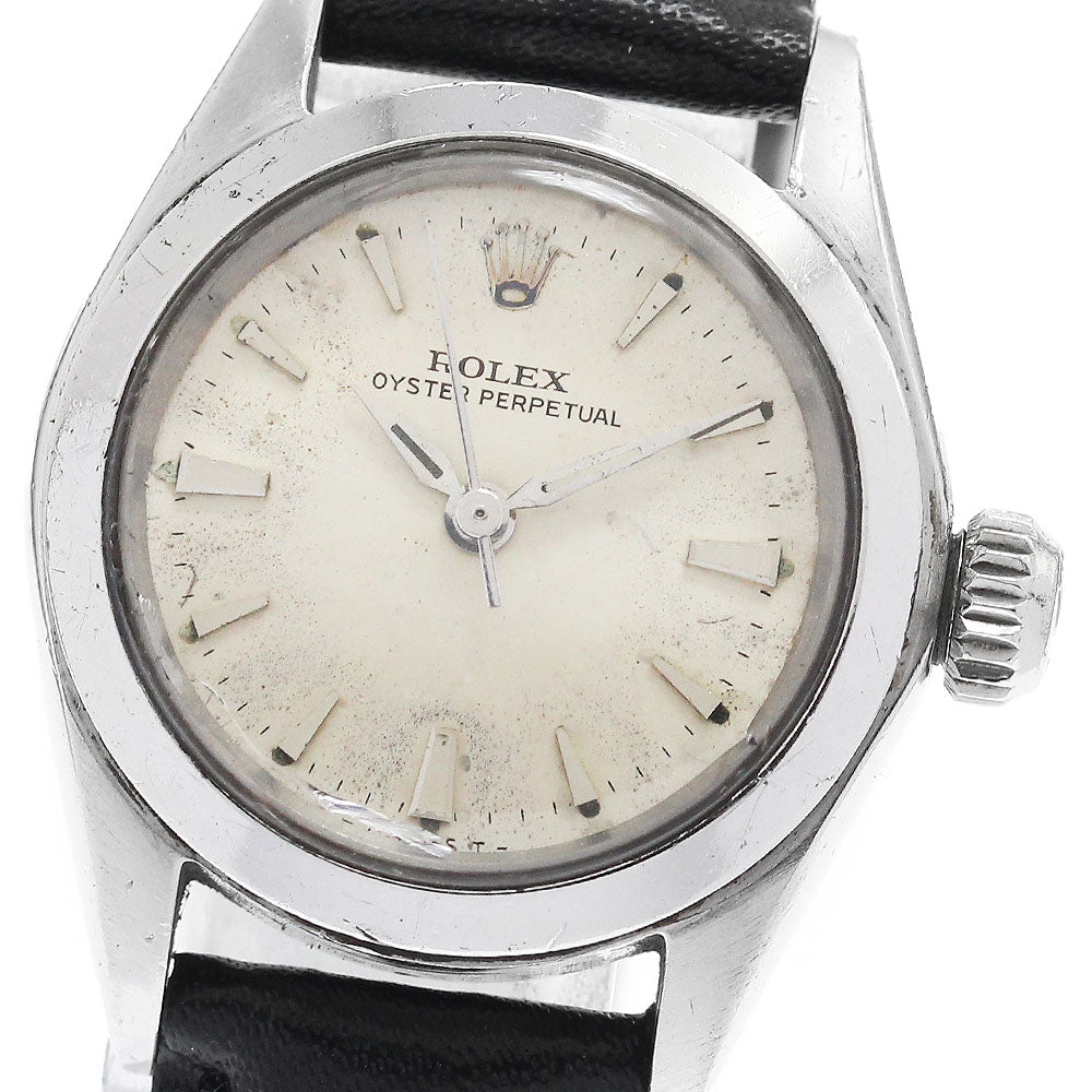 ROLEX Oyster perpetual 6618 cal.1161 Silver Dial Automatic Ladies Watch_884229