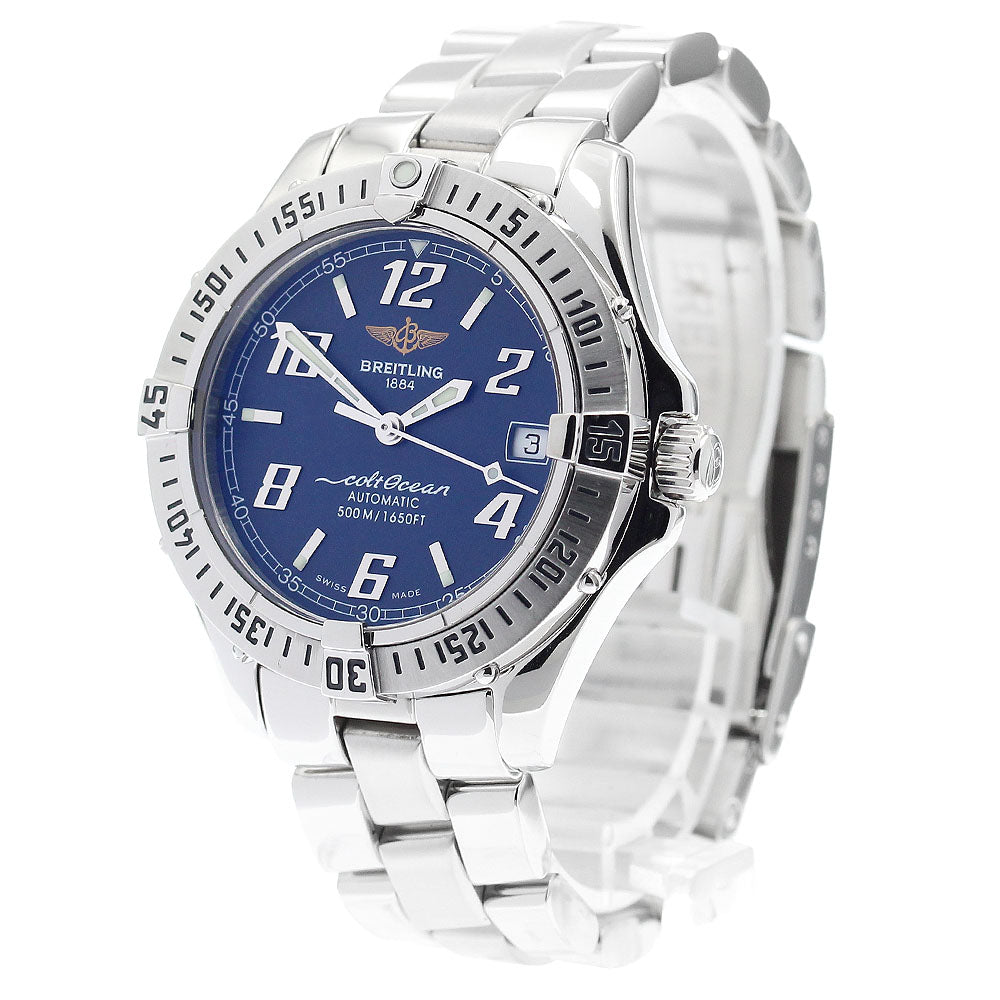 BREITLING Colt Ocean A17350 Date Navy Dial Automatic Men's Watch_884239
