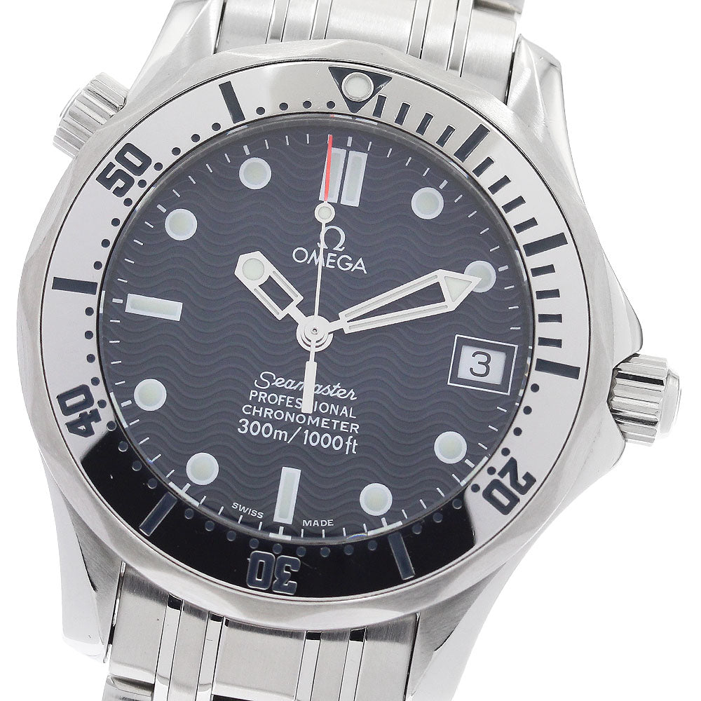 OMEGA Seamaster300 2552.80 Date Navy Dial Automatic Boy's Watch_884276
