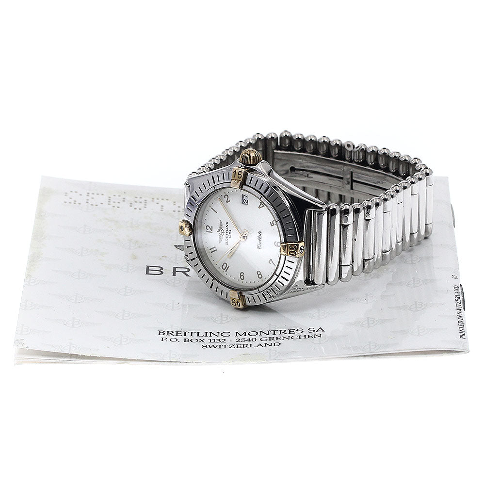 BREITLING Callisto B57045 Date beige Dial Quartz Boy's Watch_884287