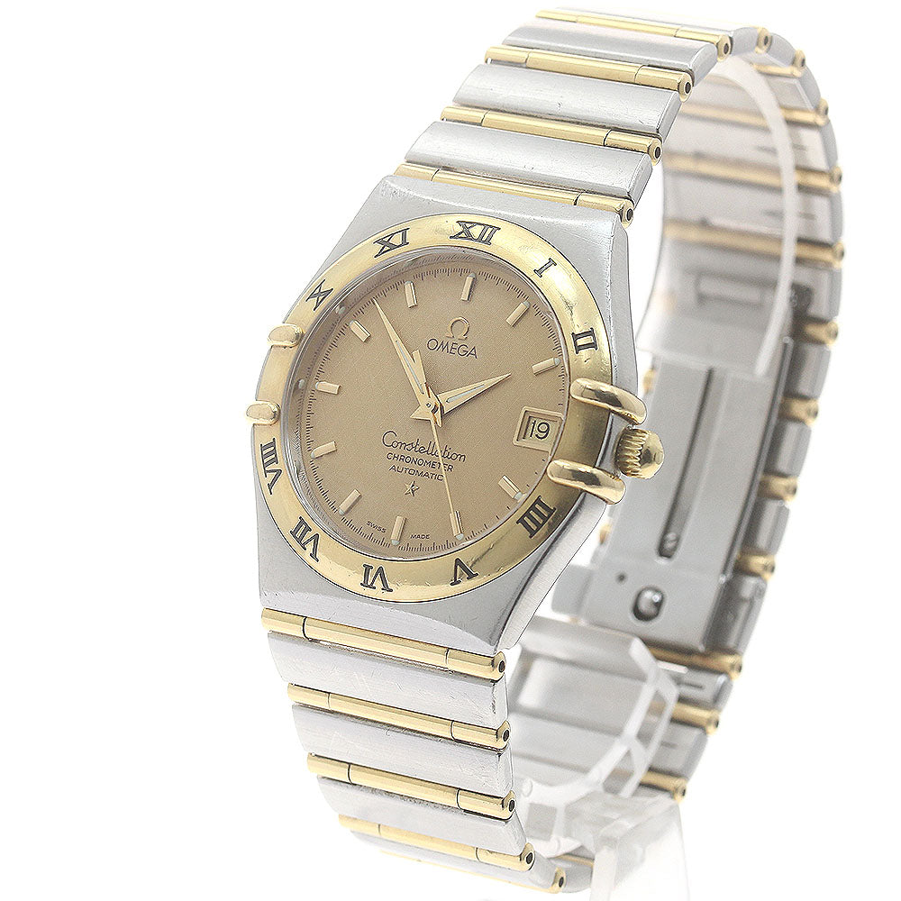OMEGA Constellation 1202.10 YG2 tone full bar gold Dial Automatic Men's_884292