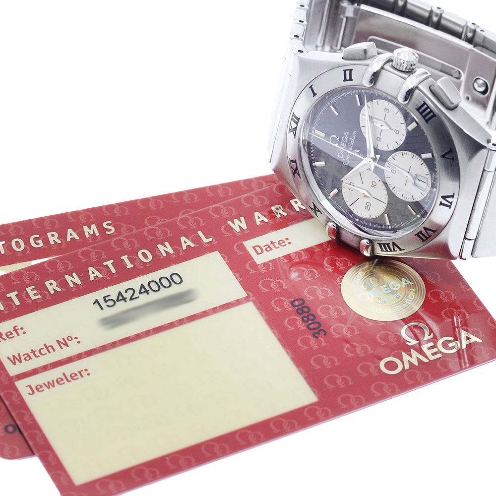 OMEGA Constellation 1542.40 Chronograph Navy Dial Quartz Men's Watch_884317