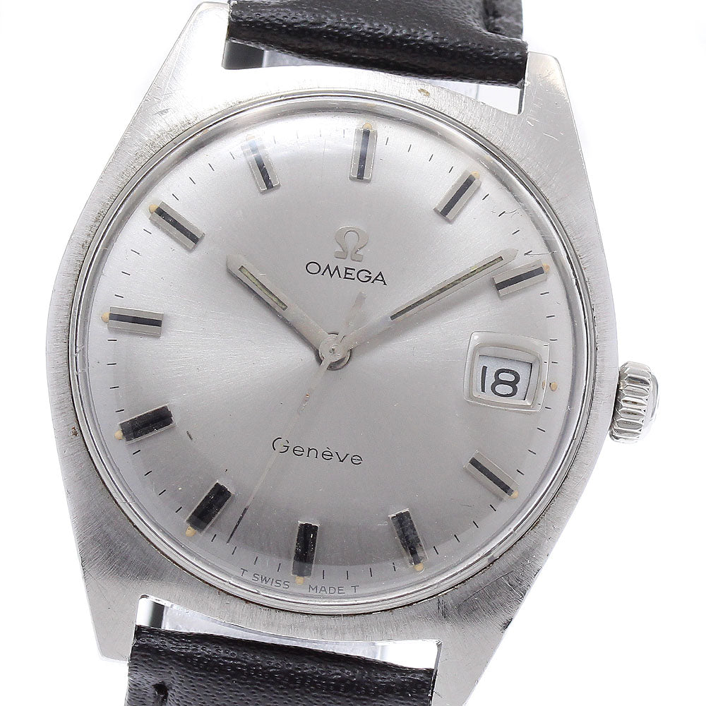 OMEGA Geneve 136.041 Date Cal.613 Silver Dial Hand Winding Men's Watch_884320