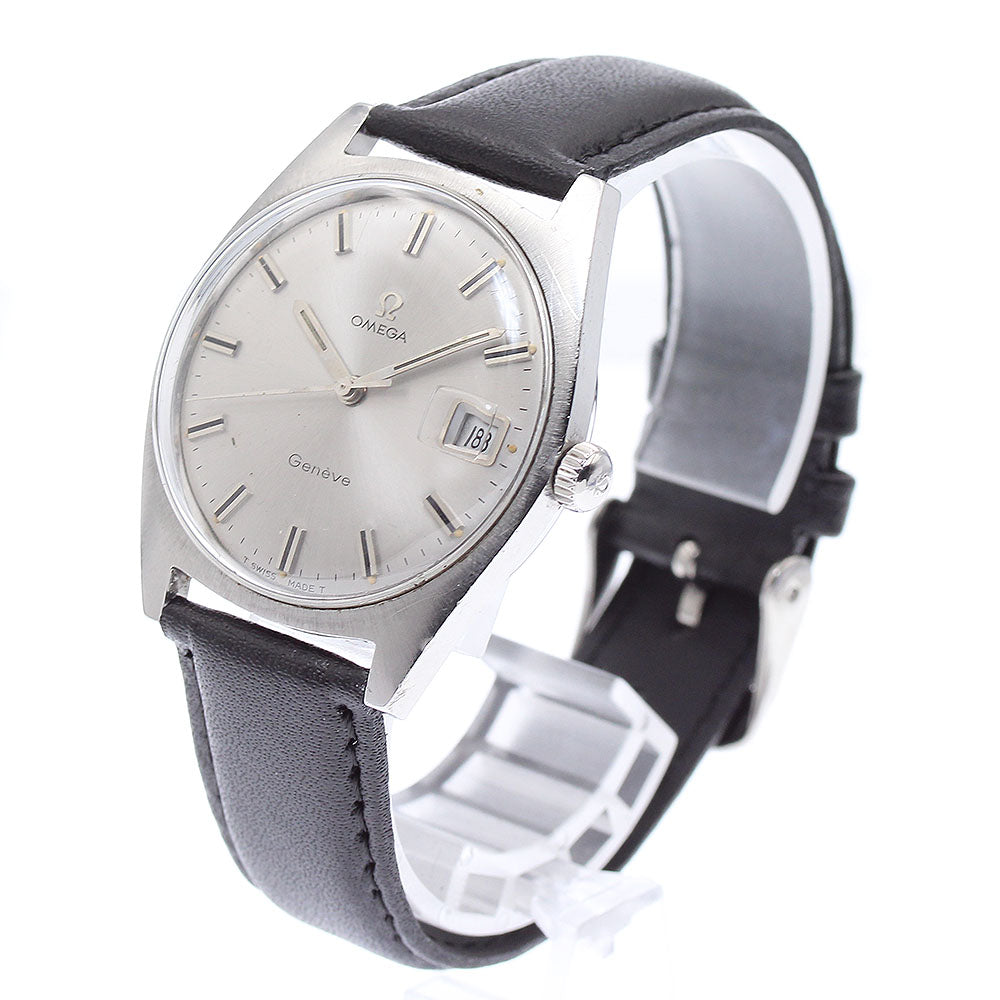 OMEGA Geneve 136.041 Date Cal.613 Silver Dial Hand Winding Men's Watch_884320