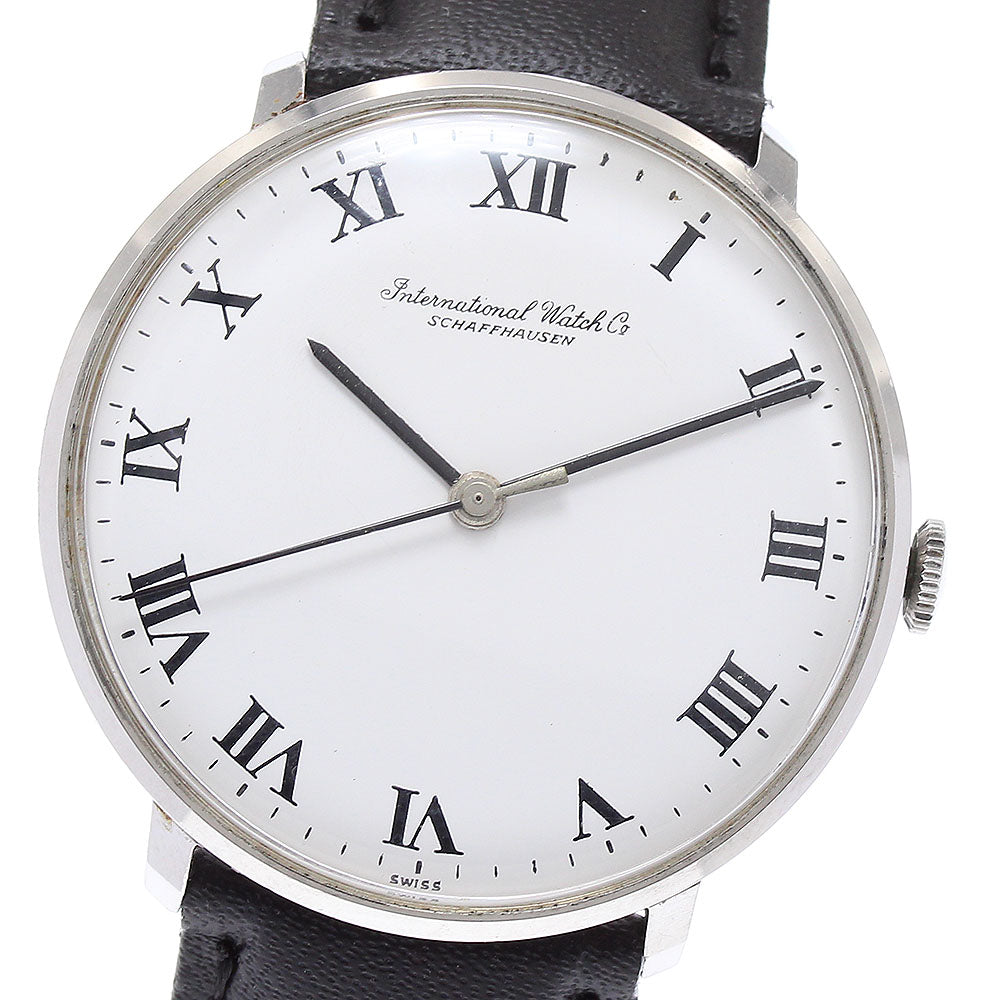 IWC SCHAFFHAUSEN 2187490/2401 Round Cal.403 white Dial Hand Winding Men's_884325