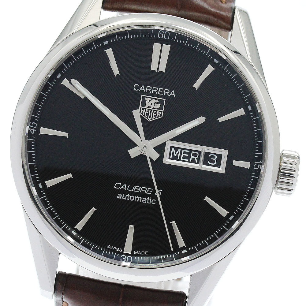 TAG HEUER Carrera Caliber 5 WAR201A-1 Day date black Dial Automatic Men's Watch_884331