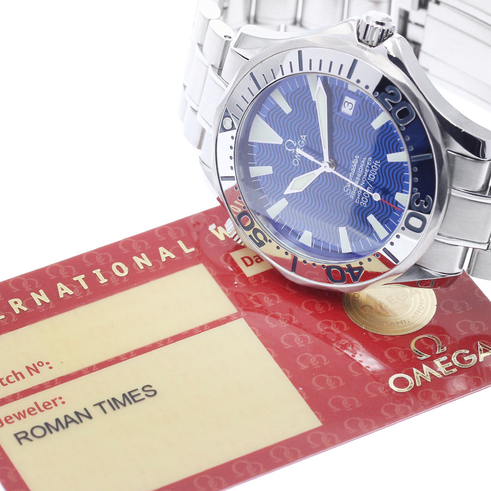 OMEGA Seamaster300 2255.80 Date blue Dial Automatic Men's Watch_884336