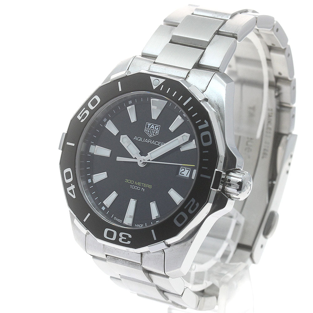 TAG HEUER Aqua racer WAY111A Date black Dial Quartz Men's Watch_884340
