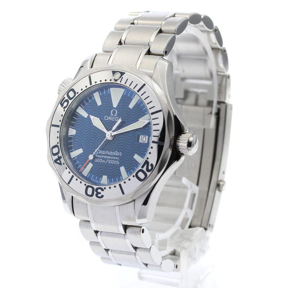 OMEGA Seamaster300 2263.80 Date blue Dial Quartz Boy's Watch_884341