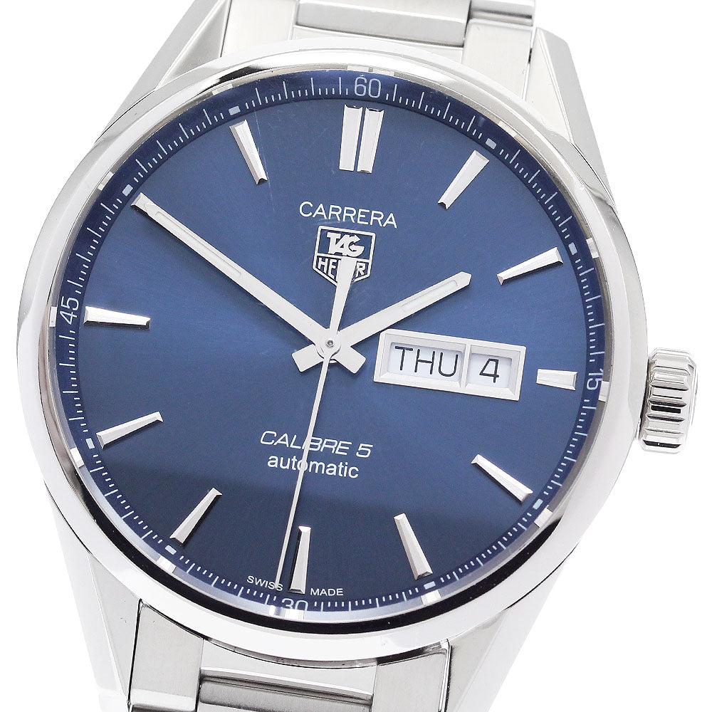 TAG HEUER Carrera Caliber 5 WAR201E Day date Navy Dial Automatic Men's _884346