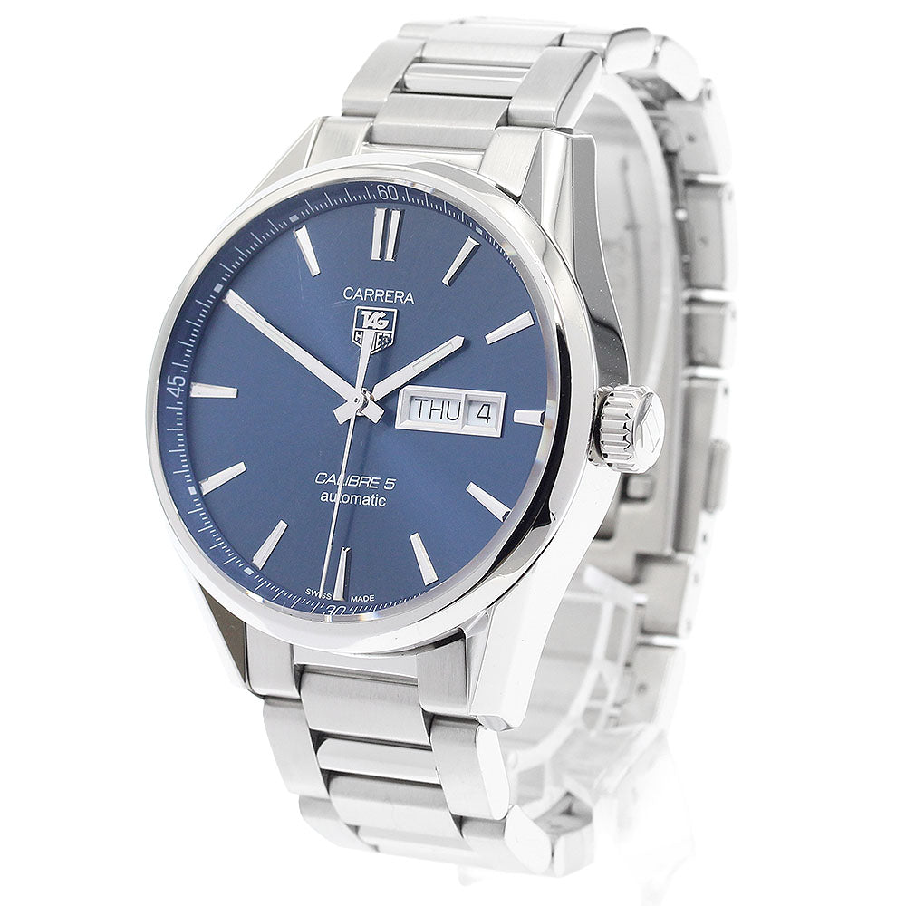 TAG HEUER Carrera Caliber 5 WAR201E Day date Navy Dial Automatic Men's _884346