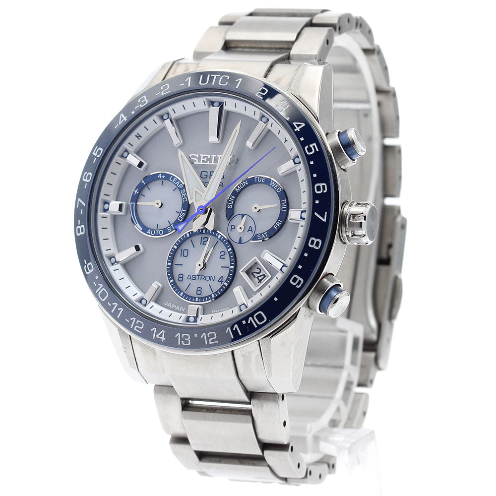 SEIKO Astron SBXC013/5X53-0AE0 Date white Dial Solar Powered Radio Men's_884367