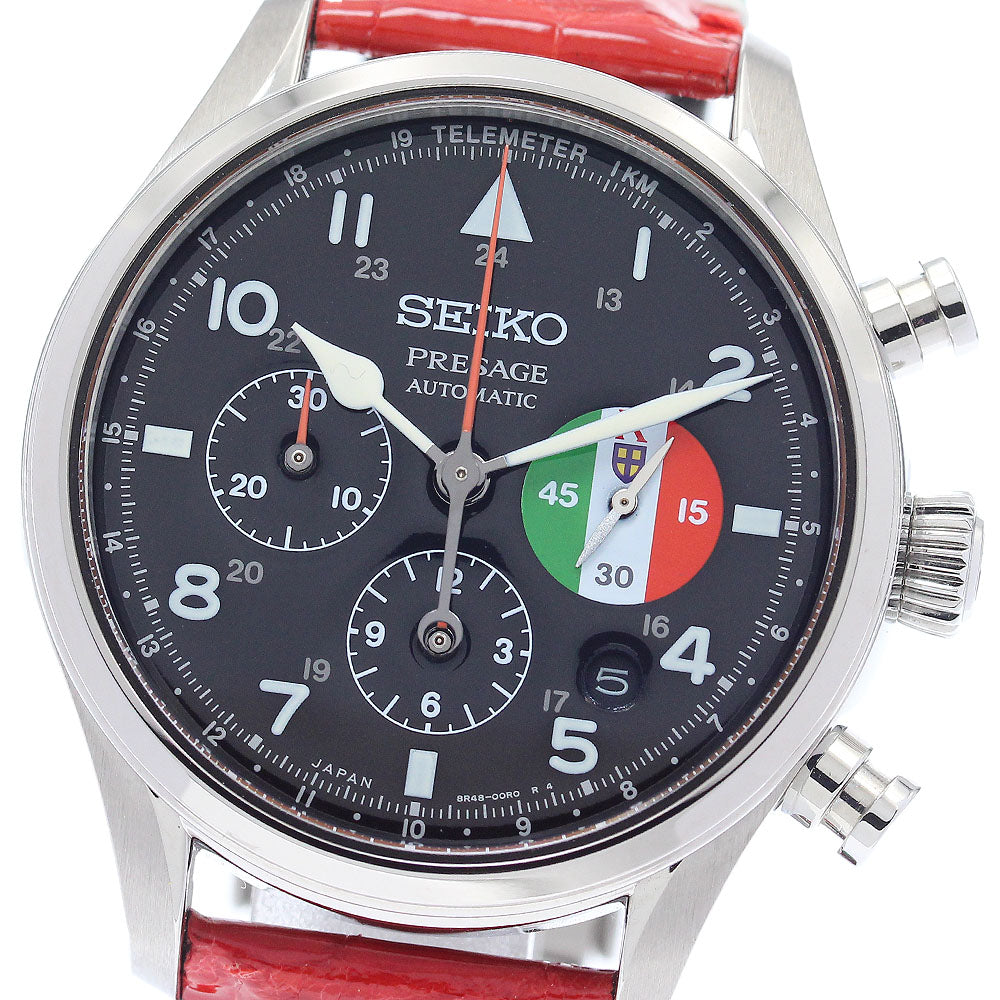 SEIKO Presage SARK017/8R48-00P0 Studio Ghibli Porco Rosso collaboration model black Dial Automatic Men's Watch_884370