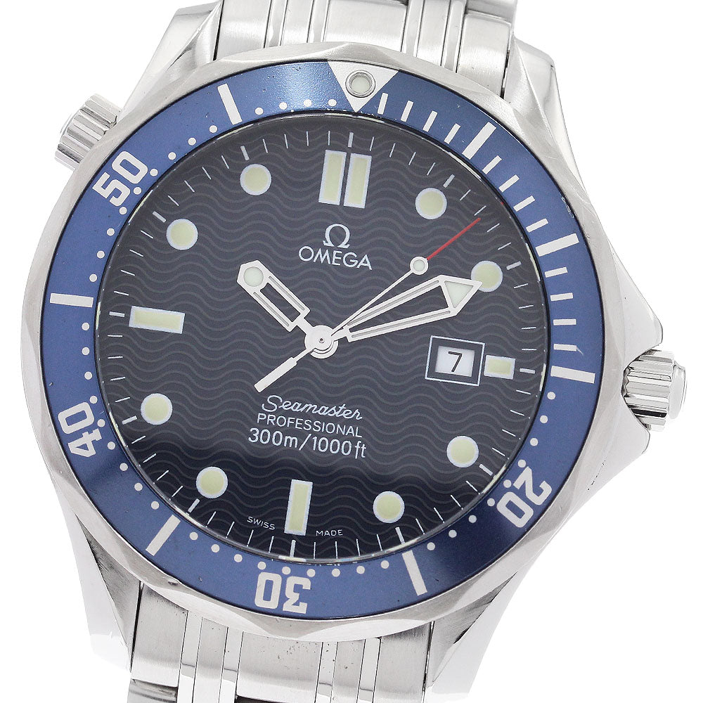 OMEGA Seamaster300 2541.80 Date Navy Dial Quartz Men's Watch_884391