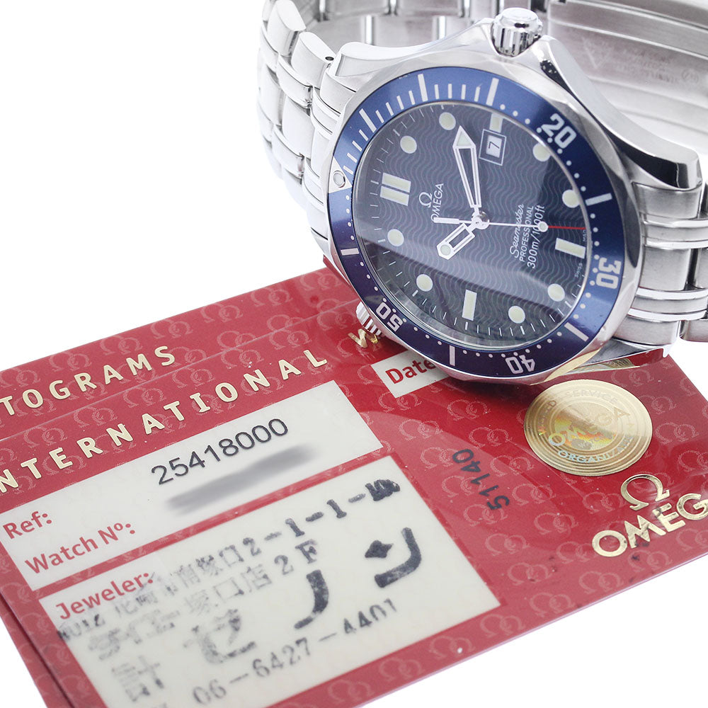 OMEGA Seamaster300 2541.80 Date Navy Dial Quartz Men's Watch_884391