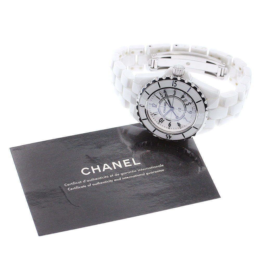 CHANEL J12 33mm H0968 White Ceramic white Dial Quartz Ladies Watch_884392