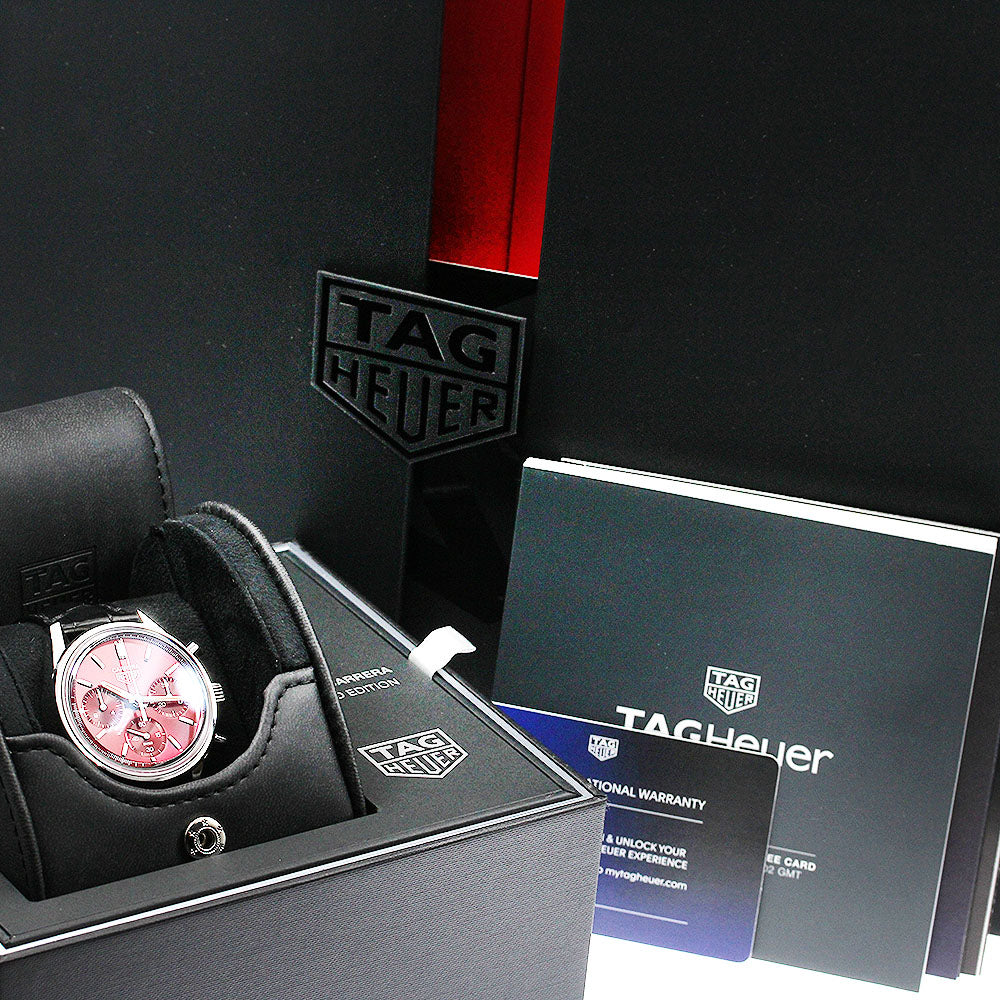 TAG HEUER Carrera Caliber Heuer 02 CBK221G Chronograph Red Dial Automatic Men's Watch_884410