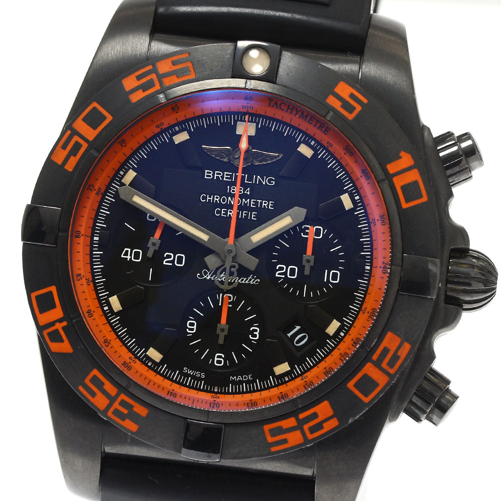 BREITLING Chronomat44 Raven MB0111 Chronograph Date Automatic Men's Watch_884434