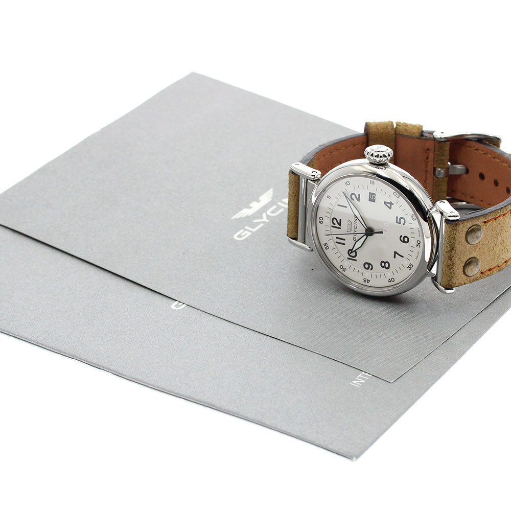 GLYCINE F104 3933 Date white Dial Automatic Men's Watch_884443