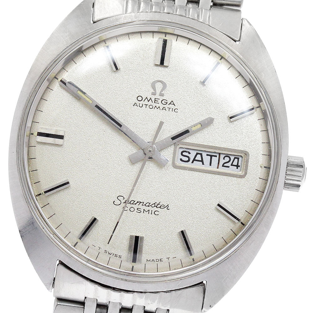 OMEGA Seamaster Cosmic Day date Silver Dial Automatic Men's Watch_884454