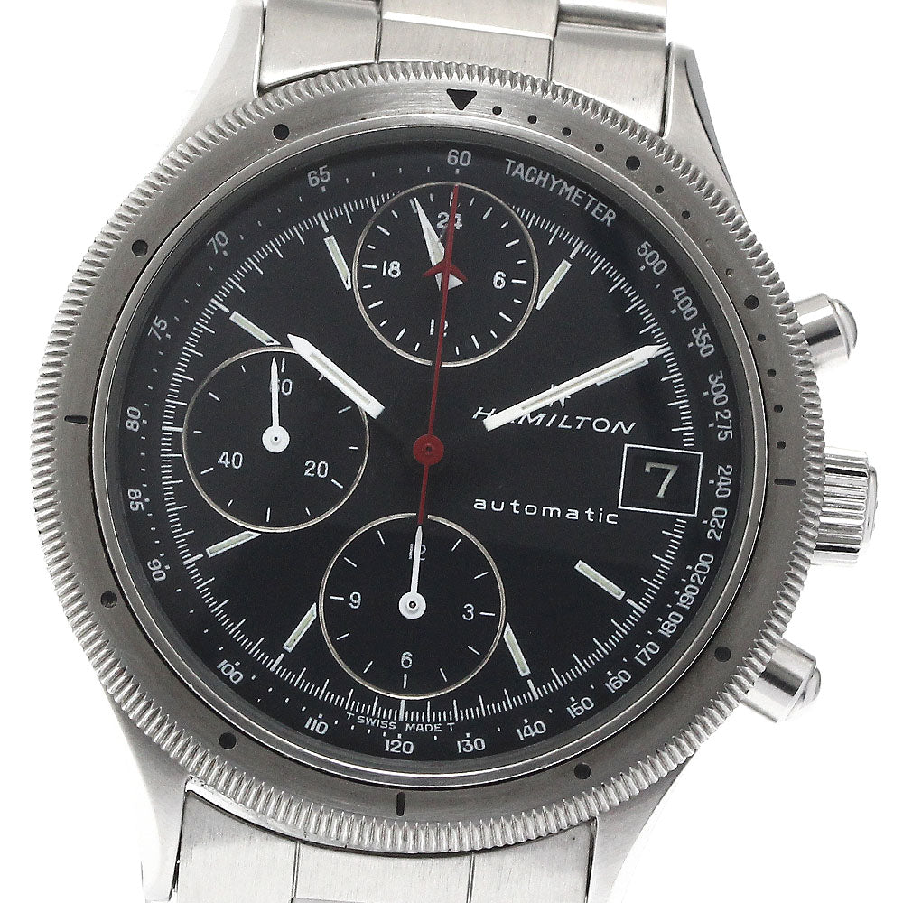 HAMILTON Lemania HTC5100 Chronograph black Dial Automatic Men's Watch_884459
