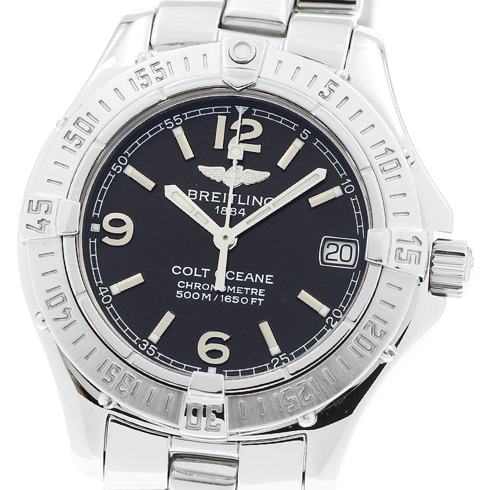 BREITLING Colt Ocean A77350 Date black Dial Quartz Ladies Watch_884465