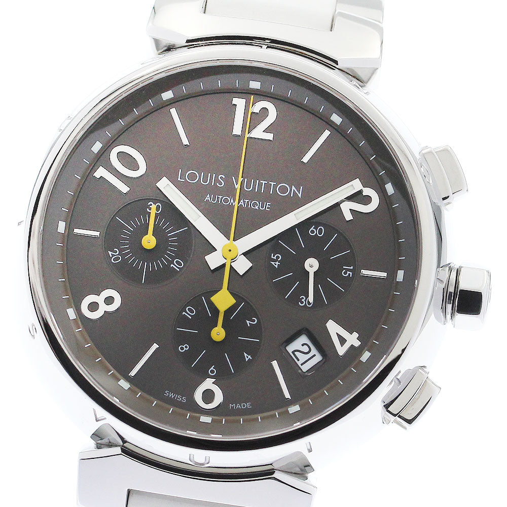 LOUIS VUITTON Tambour Q1121 Chronograph Brown Dial Automatic Men's Watch_884468