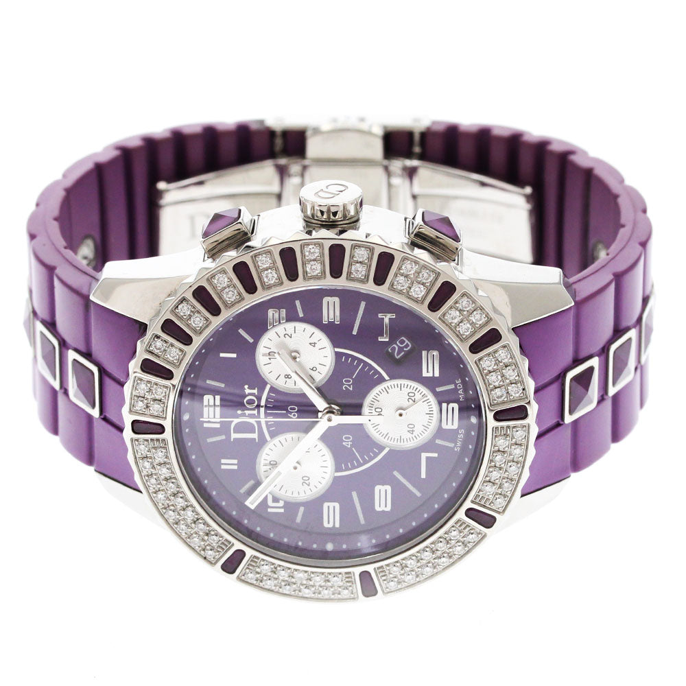 Dior crystal CD11431J diamond bezel chronograph Quartz Ladies Watch_884473