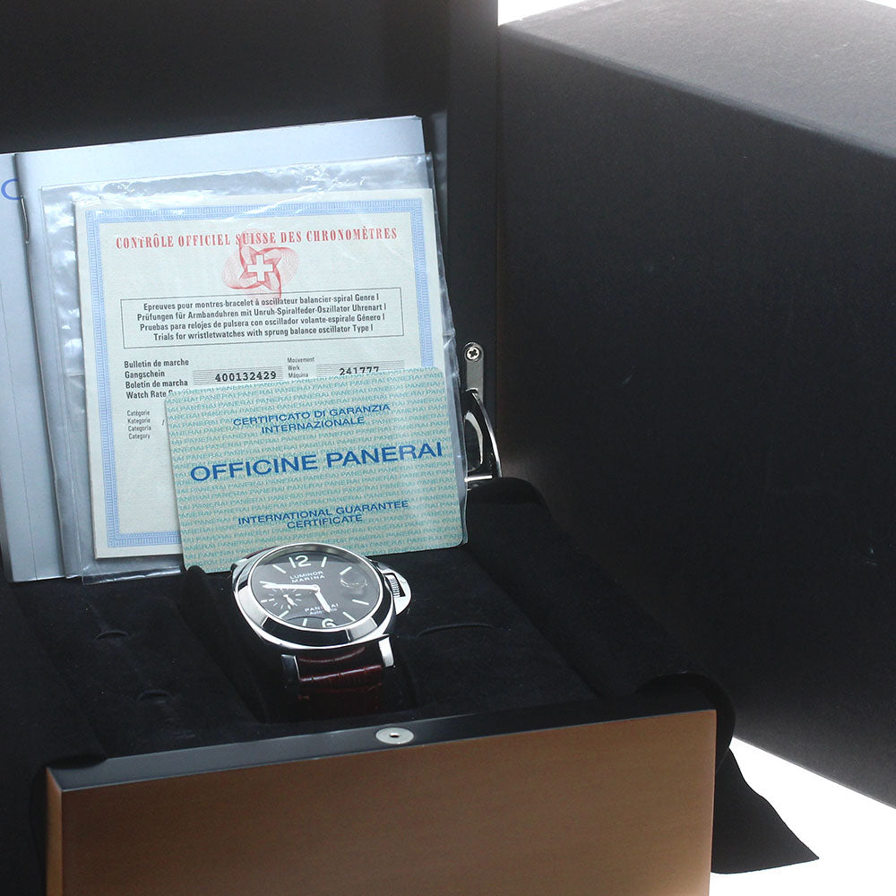 PANERAI Luminor Marina PAM00104 Small seconds black Dial Automatic Men's Watch_884488