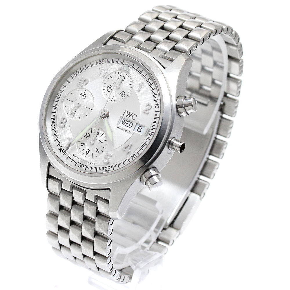 IWC SCHAFFHAUSEN スピットファイアー IW370628 Chronograph day date Silver Dial Automatic Men's Watch_884510