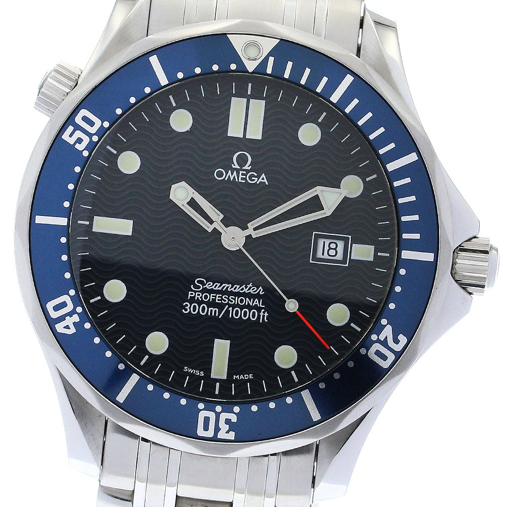 OMEGA Seamaster300 2541.80 Date Navy Dial Quartz Men's Watch_884525
