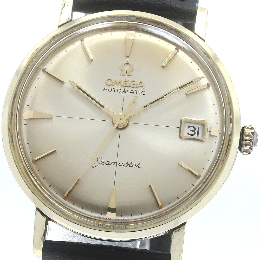OMEGA Seamaster Crossline Date Vintage Silver Dial Automatic Men's Watch_884539