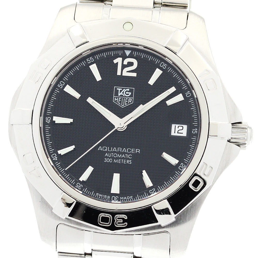 TAG HEUER Aqua racer WAF2110-0 Date black Dial Automatic Men's Watch_884542